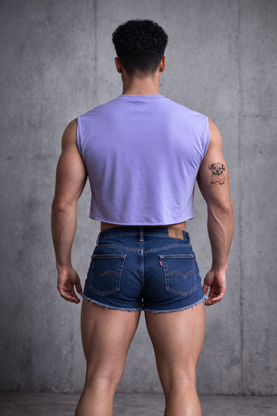 Escapism Muscle-Fit Crop Tank - Zaddy