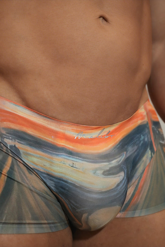 Come-Over Silky Seamless Boxer Briefs - Scream