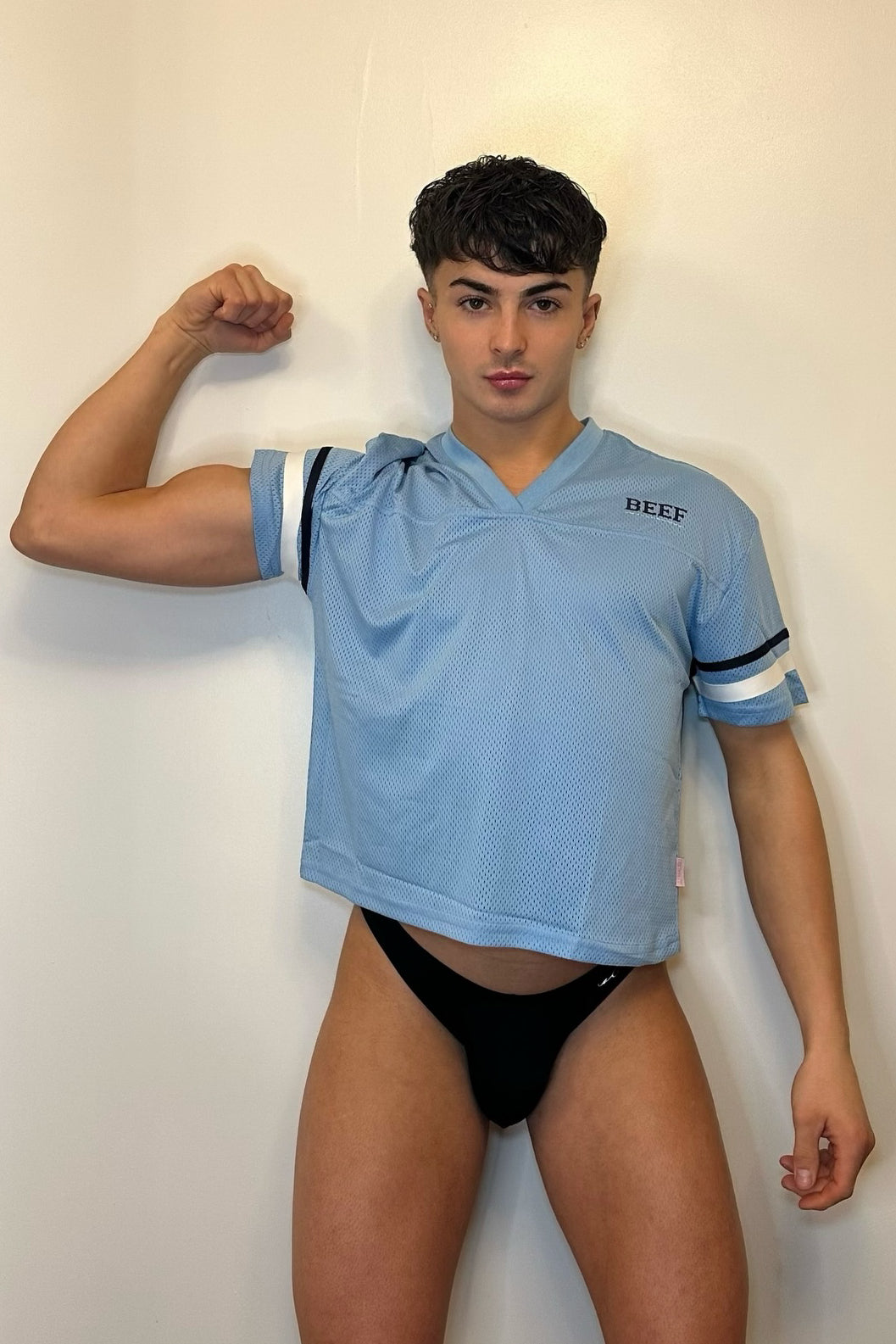 JJ Varsity V-Neck Jersey - Sky Blue