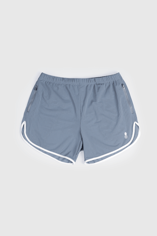 Work It Out Perforated Short Shorts - Blue - JJ Malibu 